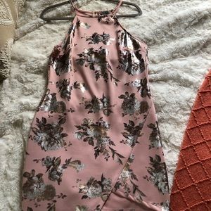 NEVER BEEN WORN elegant asymmetrical floral dress!